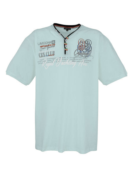 SPORTSKO ELEGANTNA MUŠKA MAJICA LV-608 mint 3XL do 8XL 