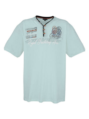 SPORTSKO ELEGANTNA MUŠKA MAJICA LV-608 mint 3XL do 8XL 